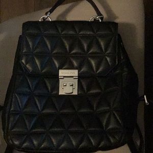 Black Michael Kors Backpack